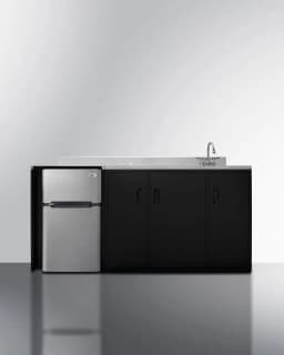 72" Wide All-In-One Kitchenette, ADA Counter Height, Right Side - Thumbnail 2