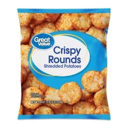 Great Value Crispy Rounds Shredded Potatoes, 30 oz (Frozen) - Thumbnail 1