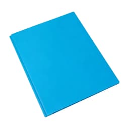 NXUJEUG Two Pocket Folder with Prongs (1 Pack, Blue), Plastic Folders with Pockets and Business Card Holder, Fit Letter Size, for Organizing Papers - Thumbnail 1