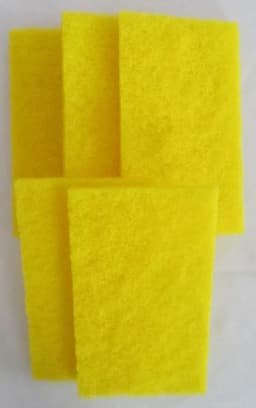 Yellow Industrial Medium Duty Cleaning Scouring Pad Pot Griddle Bathroom 3"X5" - Thumbnail 6