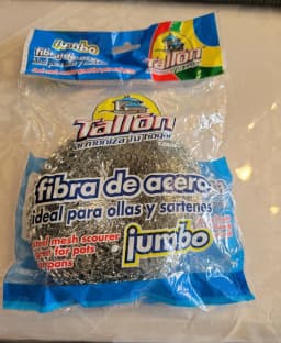 PURELY- Lot/3 Pcs Tallon Jumbo Steel Mesh Scourer Great For Pots And Pans - Thumbnail 1