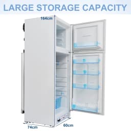 Smad 9.4 Cu ft 64 in*H Propane Refrigerator AC 110V Freezer Large Capacity Frigde Camper Motorhome - Thumbnail 7
