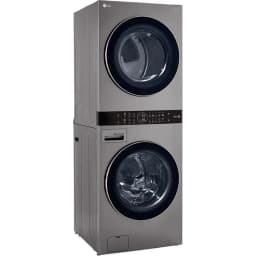LG WKE100HVA 4.5/7.4 Cu. Ft. Smart Front Load WashTower - Graphite Steel - Thumbnail 1