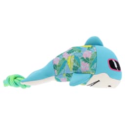 Vibrant Life Summer Floating Shark Plush Dog Toy with Rope, Chew Level 2 - Thumbnail 5