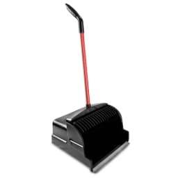Libman High Power Large Plastic Upright Scoop Dust Pan with Steel Handle - Thumbnail 1