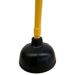 Value Plus Toilet Plunger 23In Long Handle Flexible Rubber Bowl Efficient Grip - Thumbnail 2