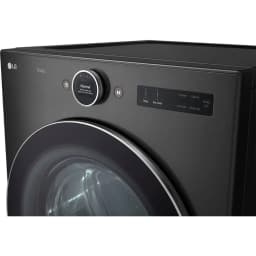LG DLGX6701B 7.4 Cu. Ft. Black Stainless Front Load Stackable Smart Gas Dryer - Thumbnail 4