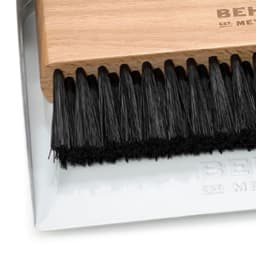 Behrens Portable Galvanized Steel Dustpan and Brush Broom Set, White - Thumbnail 9