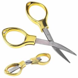 Foldable Scissors, Stainless Steel Portable Travel Scissors, Small Folding Scissors Pointy Sewing Scissor, Craft Scissors Yarn Cutter, Snips, Fold Up - Thumbnail 4