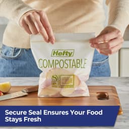 Hefty Press to Close Compostable Sandwich Bags, 50 Count - Thumbnail 6
