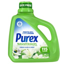 Purex Natural Elements Liquid Detergent, Fresh Lilies & Linen, 150 fl oz, 115 loads - Thumbnail 1
