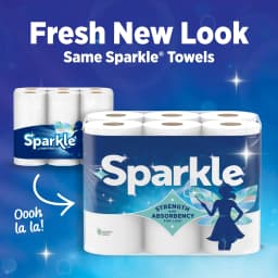 Sparkle Tear-A-Square Paper Towels, 6 Double Rolls, 110 Sheets per Roll - Thumbnail 5