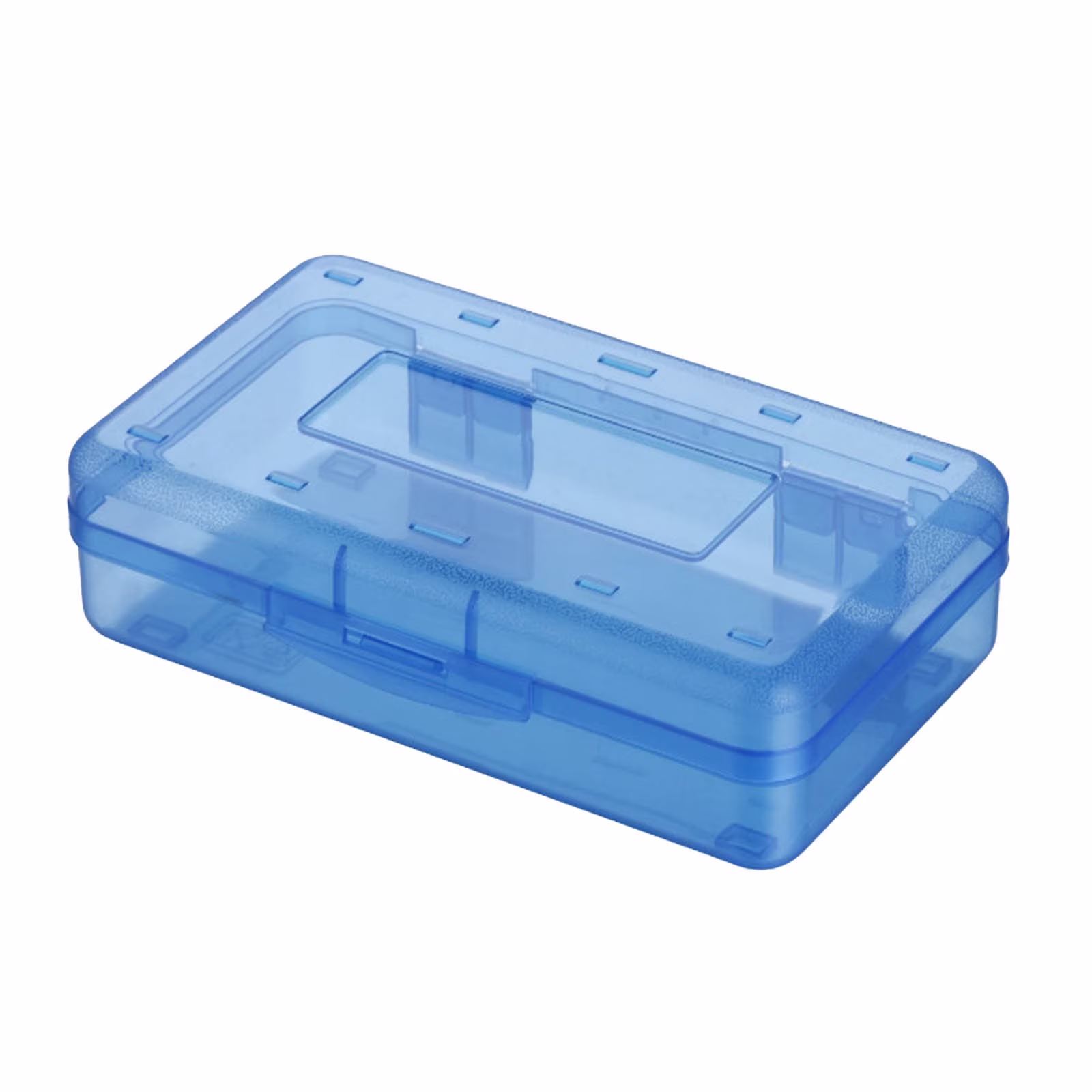 EGNMCR Pencil Box Large Capacity Plastic Pencil Case Boxes Hard Pencil Case Crayon Box with Snap-tight Lid Plastic Pencil Boxes Supply Boxes for Boys - Thumbnail 6