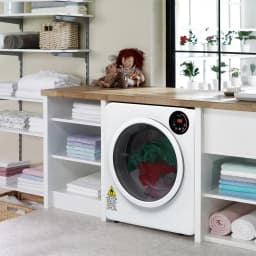 Ktaxon 3.5 cu. ft. Portable Electric Compact Stainless Steel Dryer, White - Thumbnail 4