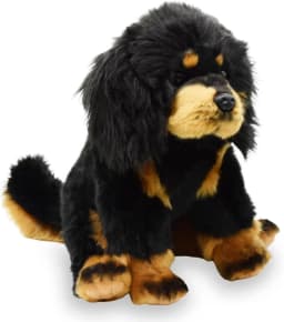 Realistic Tibetan Mastiff Dog Stuffed Animal Plush Toy, Lifelike Dog Plushies, Simulation Animal Doll - Thumbnail 1