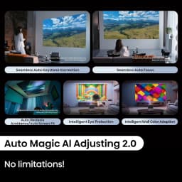 Restored Hisense C2 Pro, Triple Laser Smart Portable Projector, 4K UHD, 2,600 Lumens, 65” – 300”, Dolby Vision - Thumbnail 5