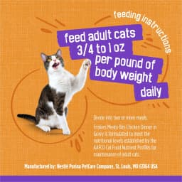 Purina Friskies Meaty Bits Chicken Dinner in Gravy Wet Cat Food, 13.5 oz Can - Thumbnail 6