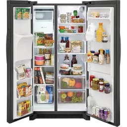 FrigidaireFRSS2623AD 26 Cu. Ft. 36" Standard Depth Side by Side Refrigerator, Black Stainless Steel - Thumbnail 4