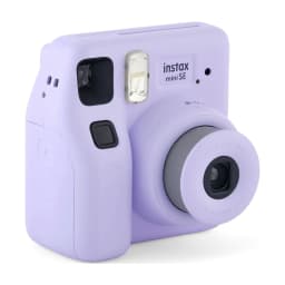 Fujifilm instax Mini SE Instant Camera Bundle with Case, 10 Pack Film, Album, and Frame Stickers, Lavender (Value Bundle) - Thumbnail 2