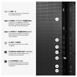 Hisense 85" U7 Mini-LED ULED 4K UHD Smart Google TV (85U7SG, 2026 Model) - Hi - QLED MiniLED , Native 165Hz, VRR 330 - Thumbnail 21