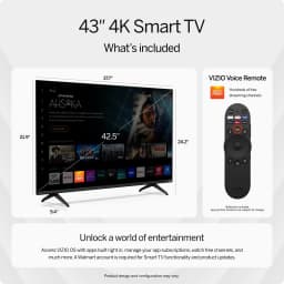 VIZIO 43" Class 4K LED HDR Smart TV (V4K43M-08) - Thumbnail 3