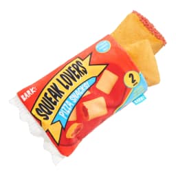 BARK 3-Part Pizza Roll Squeak Lovers Snacks Dog Toy For Medium and Large Dog Sizes - Thumbnail 1