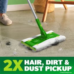 Swiffer Hair Magnet Deluxe Starter Kit, 1 pole, 6 Dry & 2 Wet Cloths - Thumbnail 2