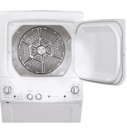 GE GUD27ESSMWW Unitized Spacemaker 3.8 Washer with Stainless Steel Basket and 5.9 Cu. Ft. Capacity Electric Dryer, White - Thumbnail 3