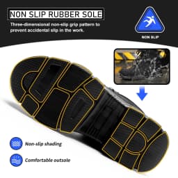 Sogetch Steel Toe Boots for Men Women Comfortable Lightweight Work Boots Indestructible Safety Shoes - Thumbnail 4