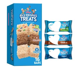 Rice Krispies Treats Variety Pack Chewy Crispy Marshmallow Squares, Kids Snacks, 12.1 oz, 16 Count - Thumbnail 1