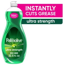 Palmolive Ultra Strength Liquid Dish Soap, Cuts Grease and Grime, No Soaking Needed, 32.5 fl oz - Thumbnail 1