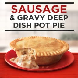 Banquet Sausage and Gravy Deep Dish Pot Pie, Frozen Meal, 7 oz - Thumbnail 2