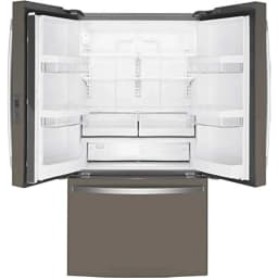 GE GWE23GMNES 23.1 Cu.Ft. Freestanding Counter Depth French Door Refrigerator - Thumbnail 2