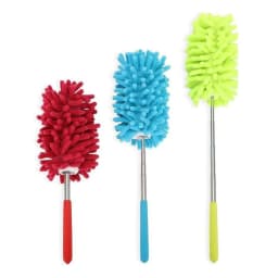 neszzmir Microfiber Duster with 2 Replaceable Heads, Extendable & Detachable Pole for Home, Car, Ceiling Fan, Furniture Cleaning – Washable & Reusable - Thumbnail 3