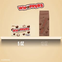 Whoppers Malted Milk Balls Candy, Movie Theater Box Candy, 5 oz - Thumbnail 7