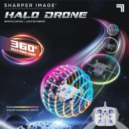 Sharper Image® Halo Drone – Remote Control Light-Up Orbiter - Thumbnail 2