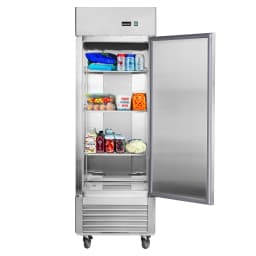 27" Commercial Refrigerator, 18.68 Cu.ft Single Solid Door Reach-in Refrigerator, Stainless Steel Interior & Exterior, Fan Cooling Upright Fridge - Thumbnail 6