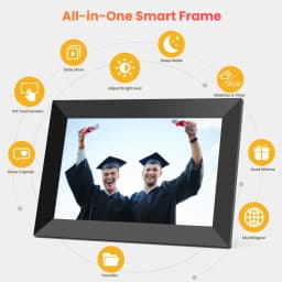 GIROOL Digital Picture Frame, WiFi Digital Frame with 10.1" IPS Touch Screen, Electronic Photo Frames Built-in 32GB Memory, Share Instant Photo - Thumbnail 5