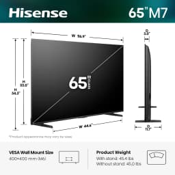 Hisense 65" Class M7 Series Mini-LED 4K UHD Smart Google TV (65M7QG, 2025 Model) - MiniLED, Hi-QLED, HDR10+ - Thumbnail 2