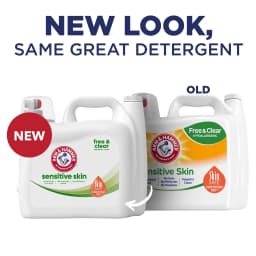 ARM & HAMMER Sensitive Skin Free & Clear Liquid Laundry Detergent Soap, 170 fl oz, 170 Loads - Thumbnail 2