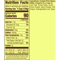 (4 pack) Old El Paso Traditional Refried Beans (16 oz Can) - Thumbnail 8