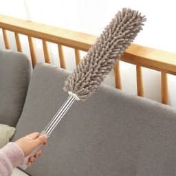 Microfiber Extendable Duster 24–40 in Telescopic Cleaning Brush Washable Reusable Dusting Tool with Bendable Detachable Head for Home Office Car - Thumbnail 1