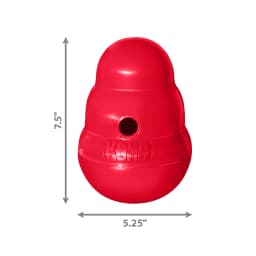 KONG® Wobbler Food-Dispensing Dog Toy, Red, Large for Dogs Between 30-65 lbs - Thumbnail 4