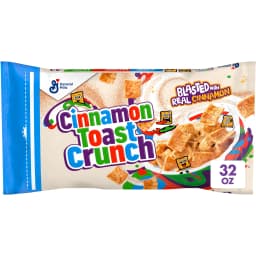 Cinnamon Toast Crunch Breakfast Cereal, Crispy Cinnamon Cereal, Value Bag, 32 oz - Thumbnail 1