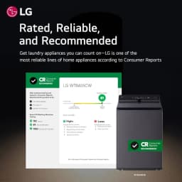 LG 5.3 Cu Ft High-Efficiency Top Load Washing Machine with 4 Way Agitator - Thumbnail 3