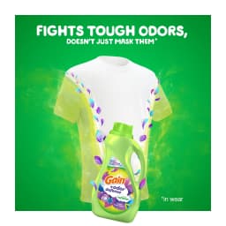 Gain Odor Defense Liquid Fabric Softener and Conditioner, Super Fresh Blast, 100 fl oz, 136 Loads - Thumbnail 5