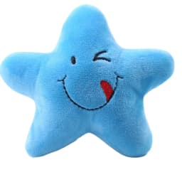 Squeaky Plush Pet Toy Five-Pointed Star Shape Interactive Chew Toy for Stress Relief and Boredom Durable Soft Material for Small to Medium Dogs - Thumbnail 1