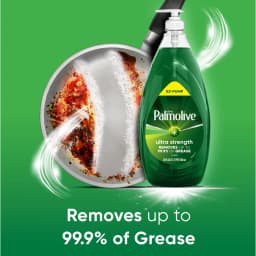 Palmolive Ultra Strength Liquid Dish Soap, Grease Cutting, 28 fl oz EZ-Pump, EZ-Clean Bottle - Thumbnail 2