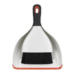 OXO Good Grips Dustpan and Brush Set - Rubber Handle, Household Cleaning - White Set - Thumbnail 2