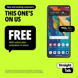 Straight Talk TCL 50XL NXTPAPER, 5G, 128GB, Blue - Prepaid Smartphone [Locked to Straight Talk] - Thumbnail 1